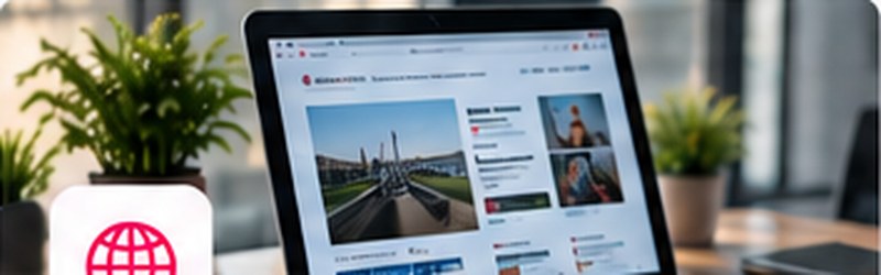 Site Internet sur un ordinateur portable